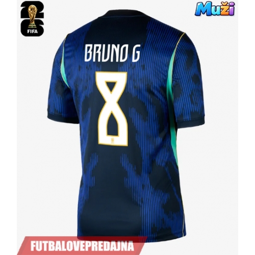 Lacne Muži Futbalové dres Brazília Bruno Guimaraes #8 MS 2026 Krátky Rukáv - Preč